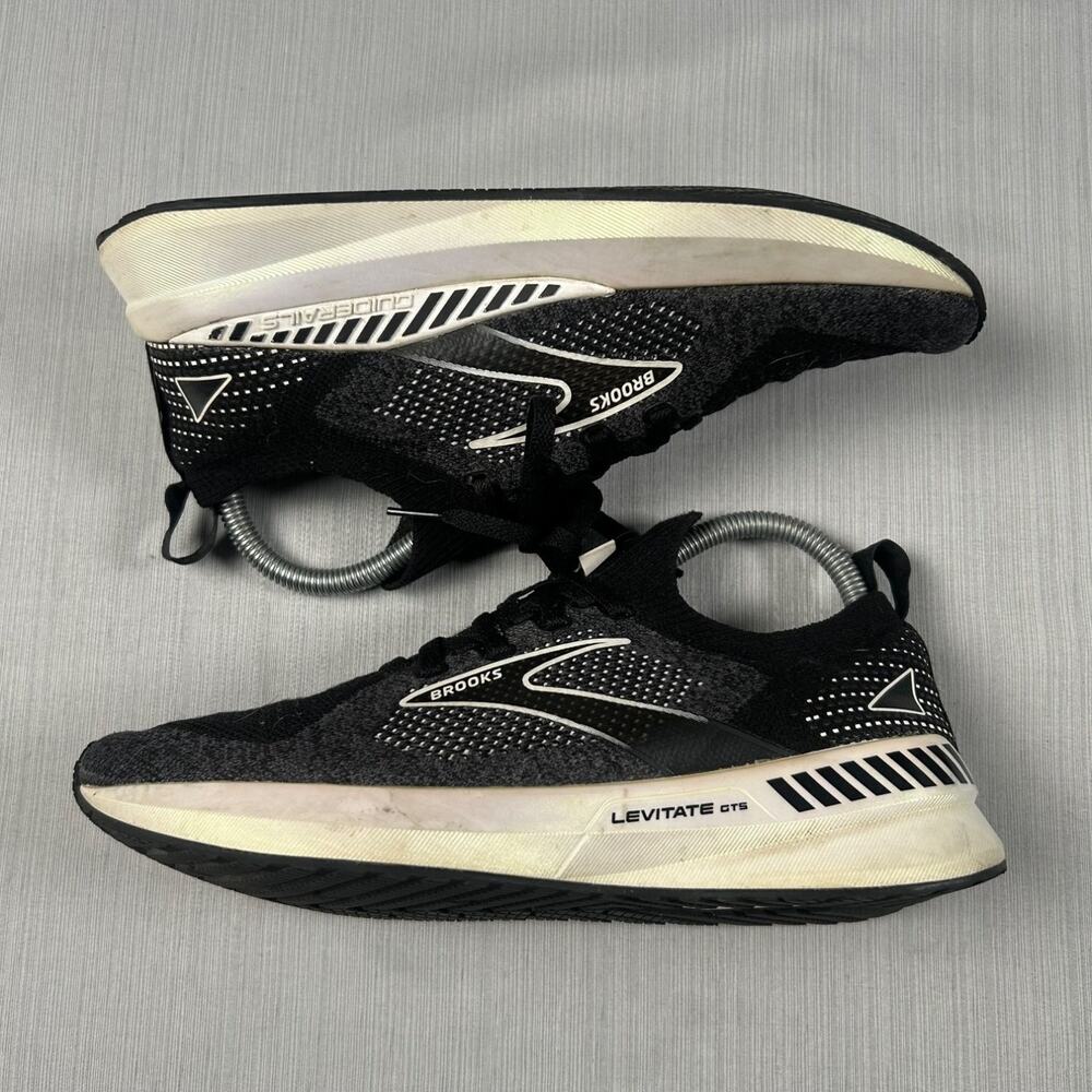 Brooks Levitate GTS 5 Stealth Fit Womens Size 7.5 Black Running Shoes GuideRails